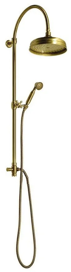 Месингов душ комплект в бронзов цвят с душ глава и ръчен душ 142 cm Antea – Sapho