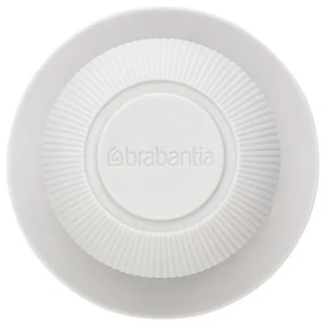 Дозатор за течен сапун с четка за миене на съдове Brabantia Sinkside 1003318, 100 мл, Полиестерни четчици, Поставка, Светлосив