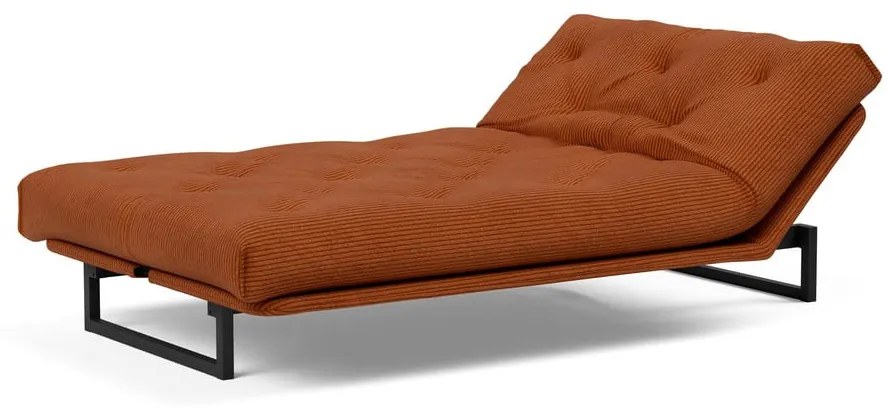 Оранжев сгъваем диван от рипсено кадифе 200 cm Fraction – Innovation