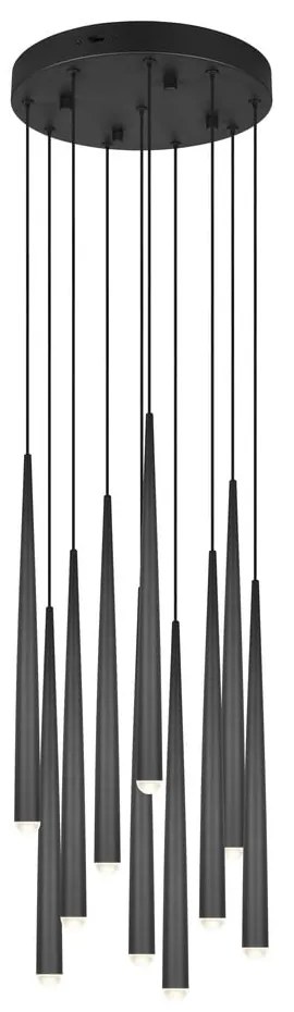 Черно LED висящо осветително тяло ø 30 cm Cala – Trio Select