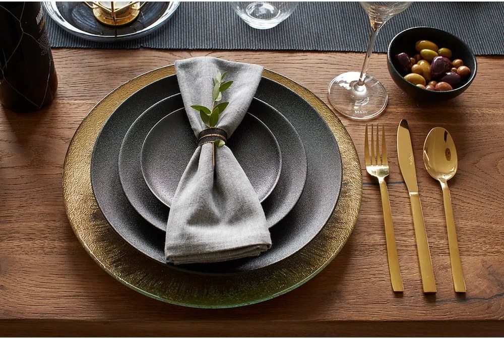 Прибори за хранене 16 бр. от неръждаема стомана в златист цвят Diseno – Mikasa