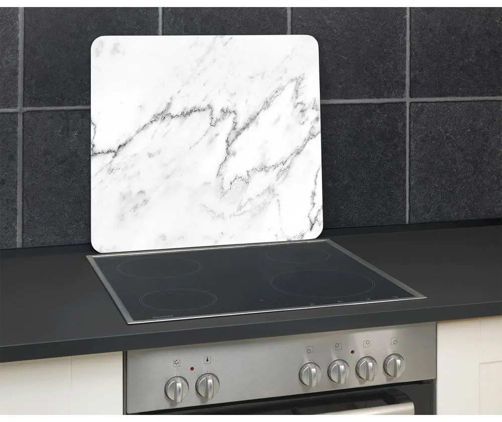 Стенно покритие за печка от закалено стъкло 50x56 cm Marble – Wenko