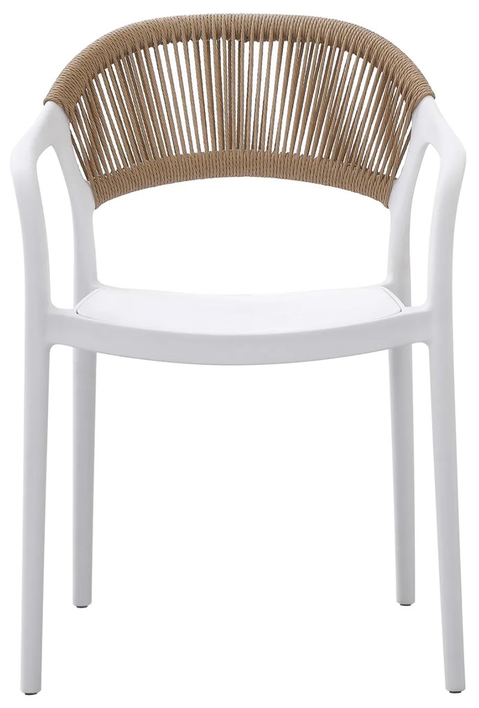 Кресло Ева HM6155.01 цвят бял-бежов