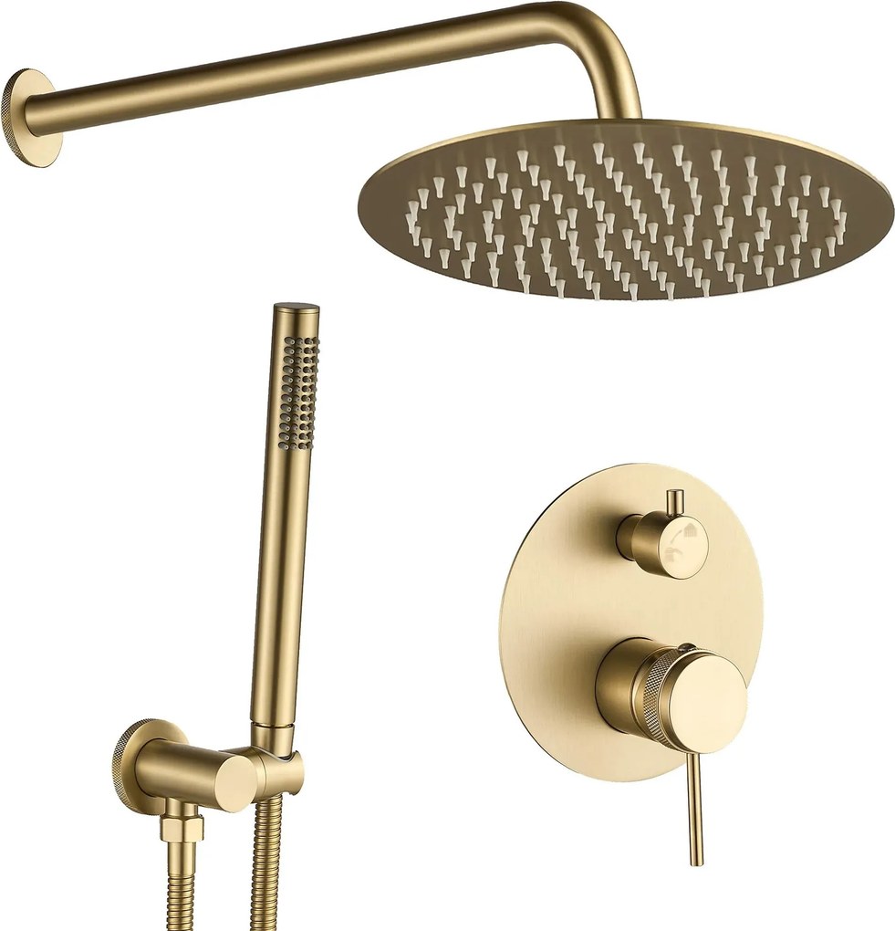 Душ система за вграждане Rea Lungo Grip Gold Brush
