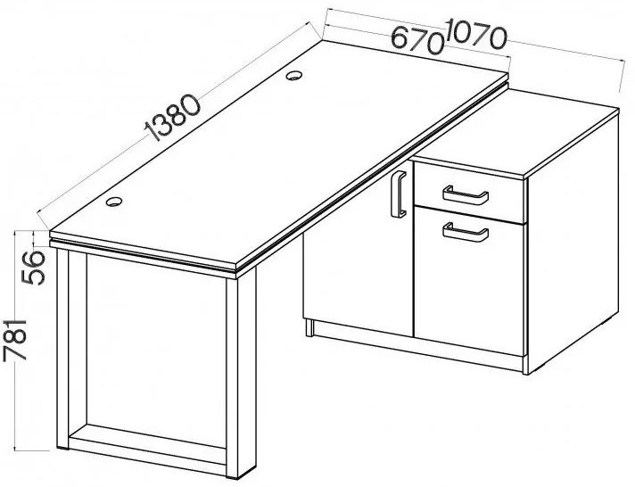 Бюро Warrior I-Fusiko