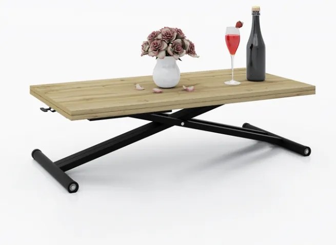 Разтегателна маса с повдигащ механизъм ХАВАНА - бяло