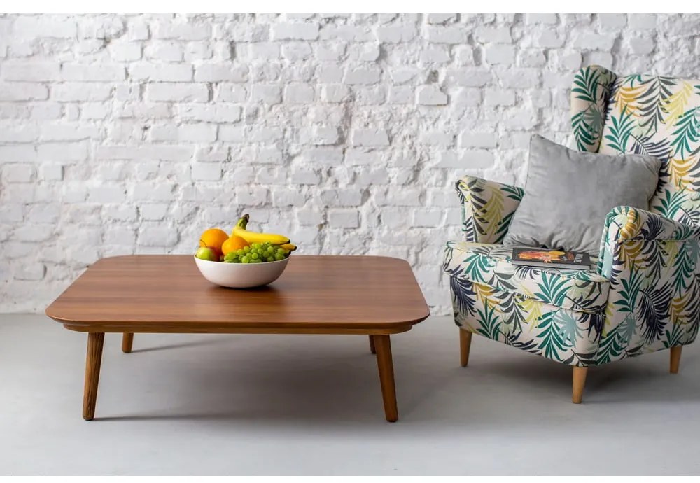 Масичка за кафе от ясенова дървесина, 110 x 110 cm Contrast Tetra - Ragaba