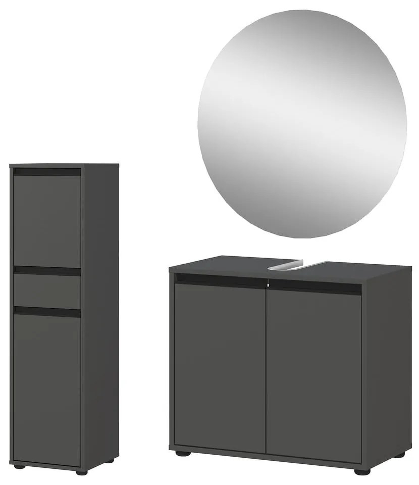 Антрацитен комплект за баня Lemont – Germania