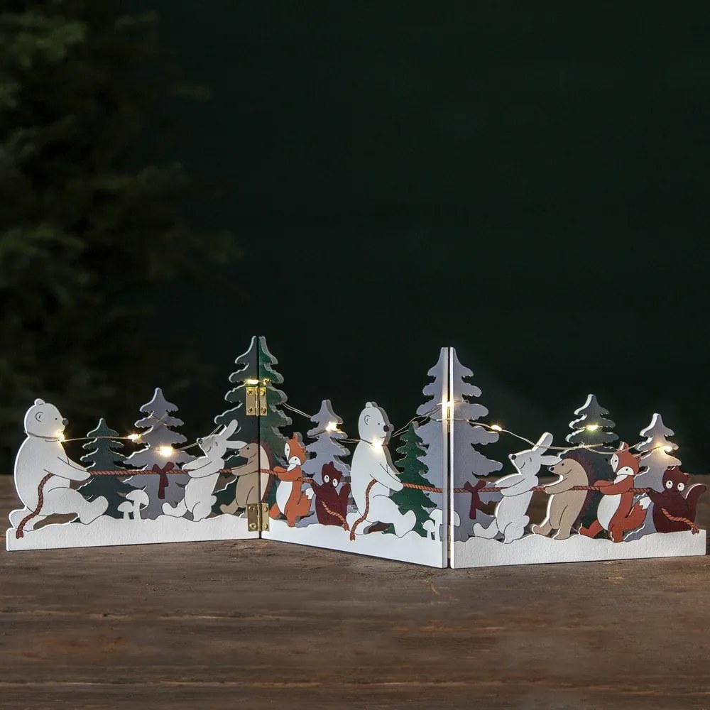 Светлинна декорация с коледен мотив Forest Friends - Star Trading