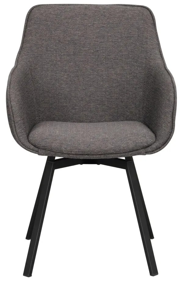 Сиви тапицирани трапезни столове в комплект 2 бр. Alison – Rowico