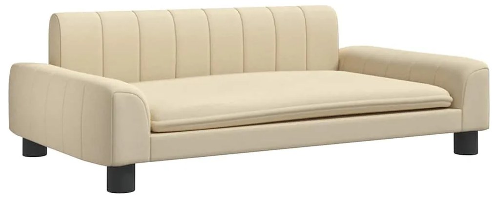 3196257 vidaXL Детски диван, кремав, 90x53x30 см, текстил