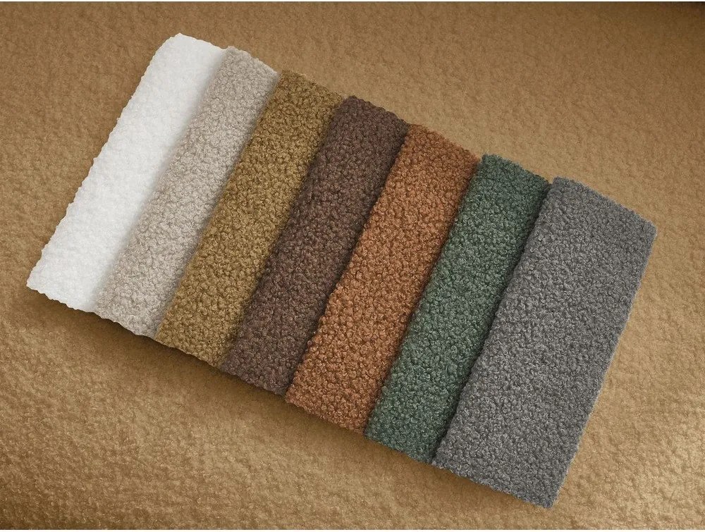 Въртящо се кресло от прежда с примки от букле в цвят горчица Elina – Bobochic Paris