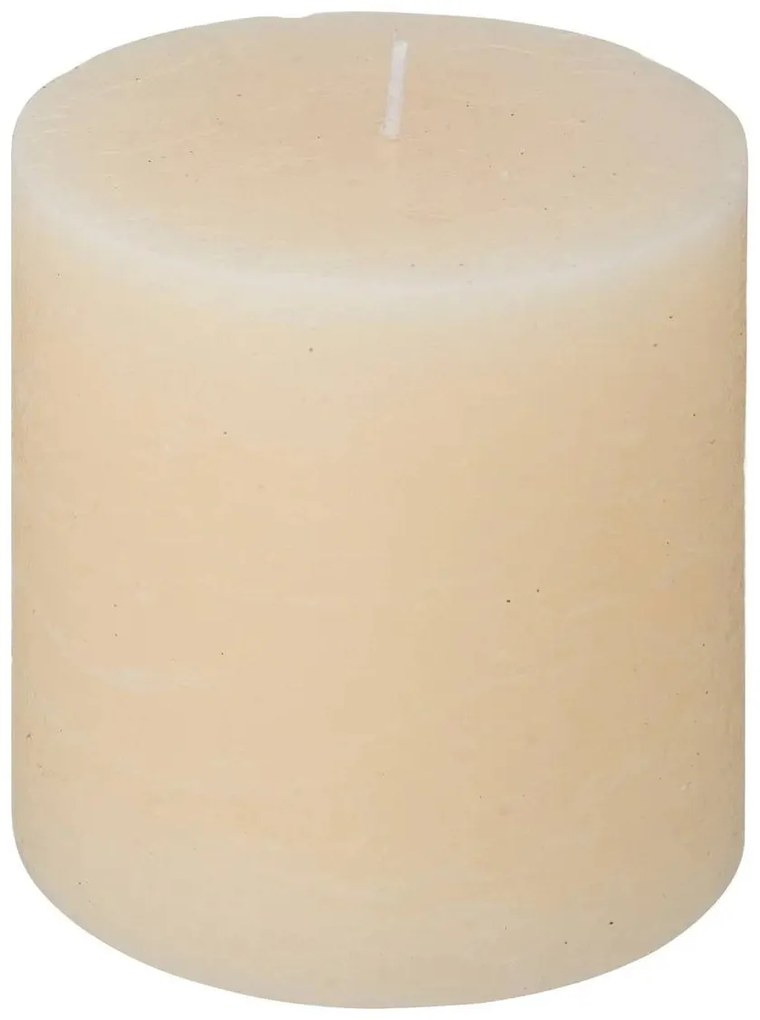 Свещ без аромат atmosphera Olia, Кръгла, 10x10 cm - Жълт