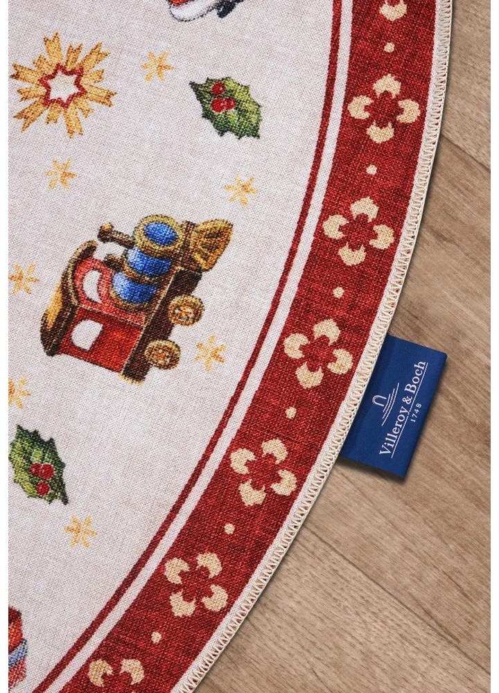 Червен кръгъл килим с коледен мотив ø 150 cm Red Christmas – Villeroy&amp;Boch