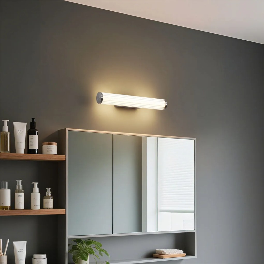 Ретро аплик цвят оръжеен метал 40.4 см с LED IP44 - Coco