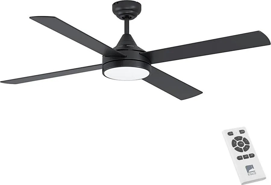 Eglo 35085 - LED Димируем таванен вентилатор TRINIDAD LED/20W/230V черен + дистанционно