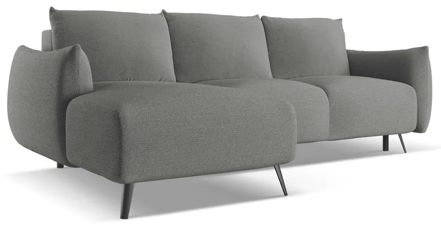 Светлосив ъглов диван (ляв ъгъл) Malie – Makamii