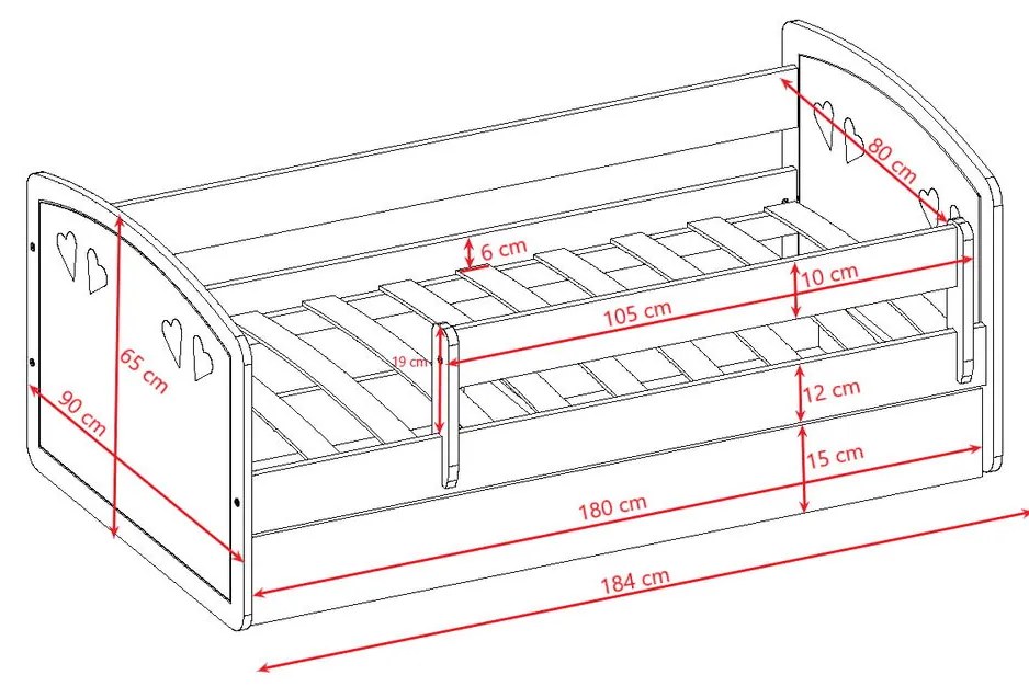 Детско легло Julia-180 x 80