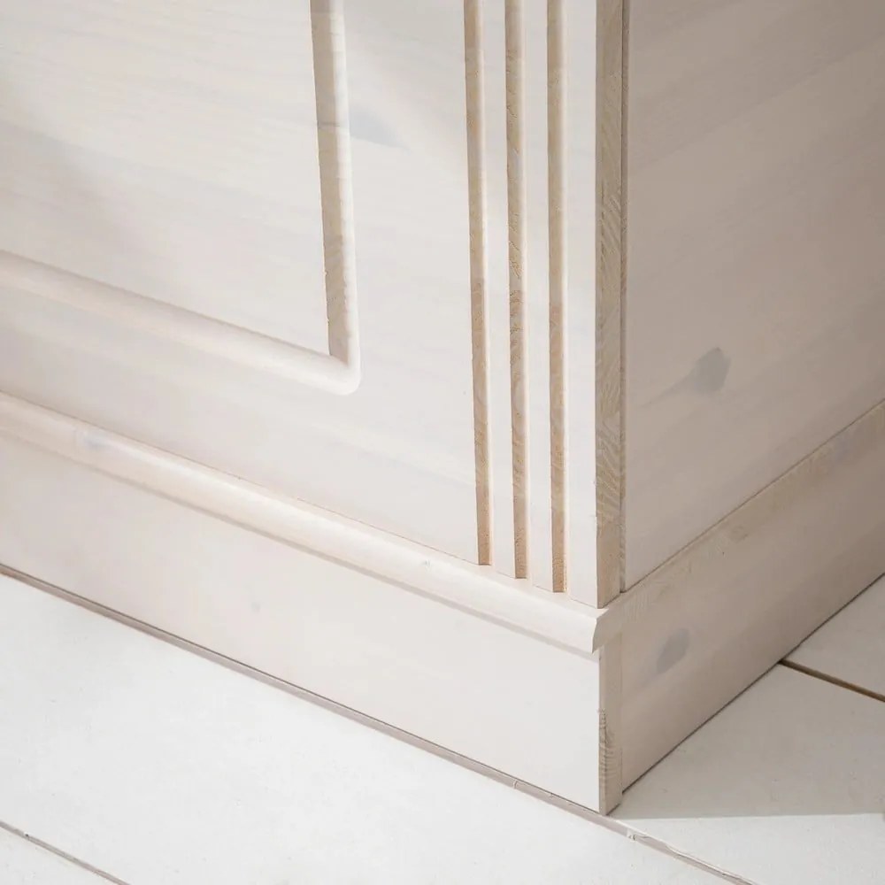 Бяла ракла от масивен бор 80x45 cm Anita – Støraa