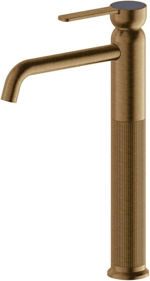 Смесител за умивалник висок с клапан Clic-Clac Lumiere Vicario-месинг