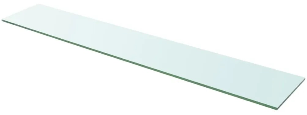 243849 vidaXL Плоча за рафт, прозрачно стъкло, 110 x 20 см