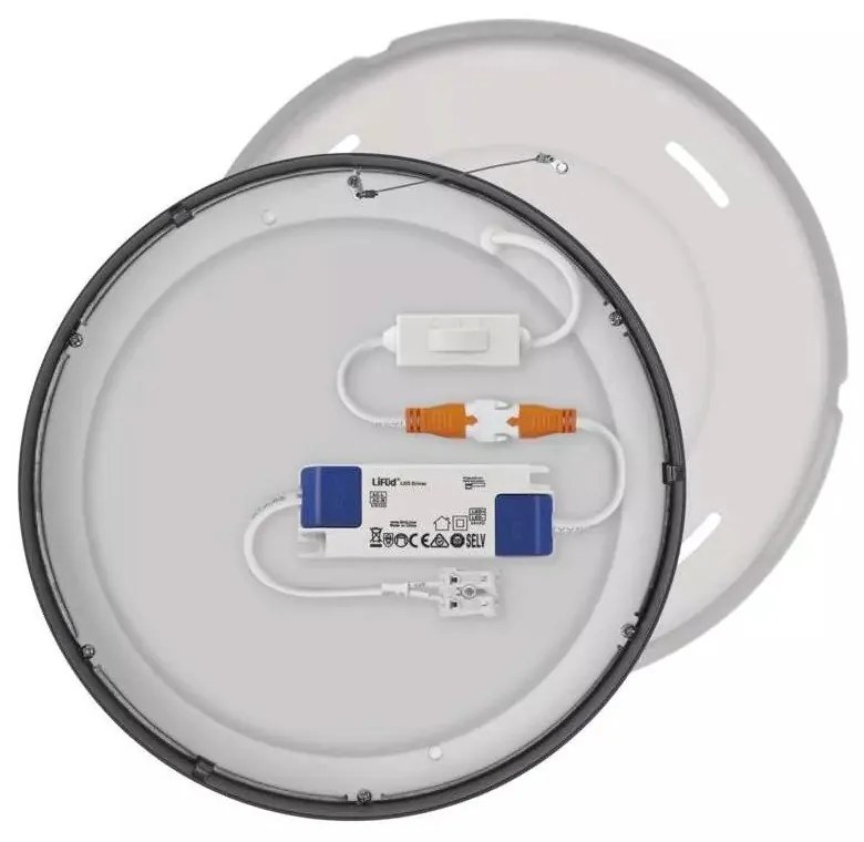 Матово черно LED осветление за таван Nexxo - EMOS