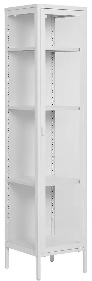 Бяла метална витрина 40x180 cm Brisbane – House Nordic