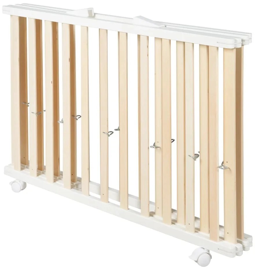 Кошара за игра в бял и естествен цвят 100x75 cm - Roba