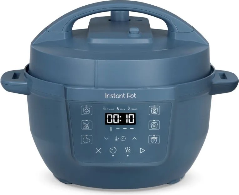 Мултикукър Instant Pot Classic Mini 140800701, 800W, 3.8 л, 7 програми, Favorite бутони, LCD дисплей, Неръждаема стомана, Син