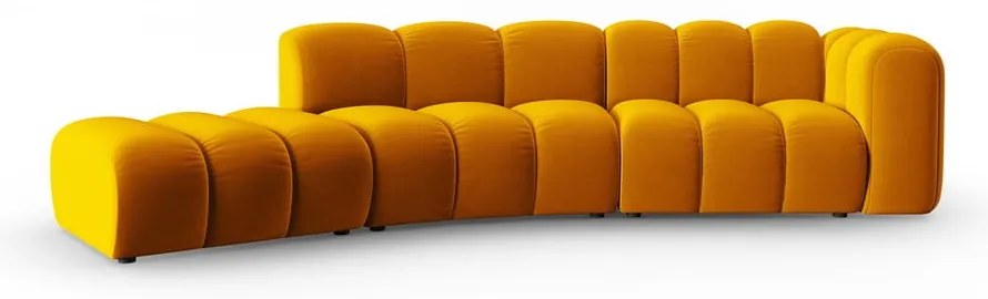 Жълт ъглов диван (десен ъгъл) Lupine – Micadoni Home