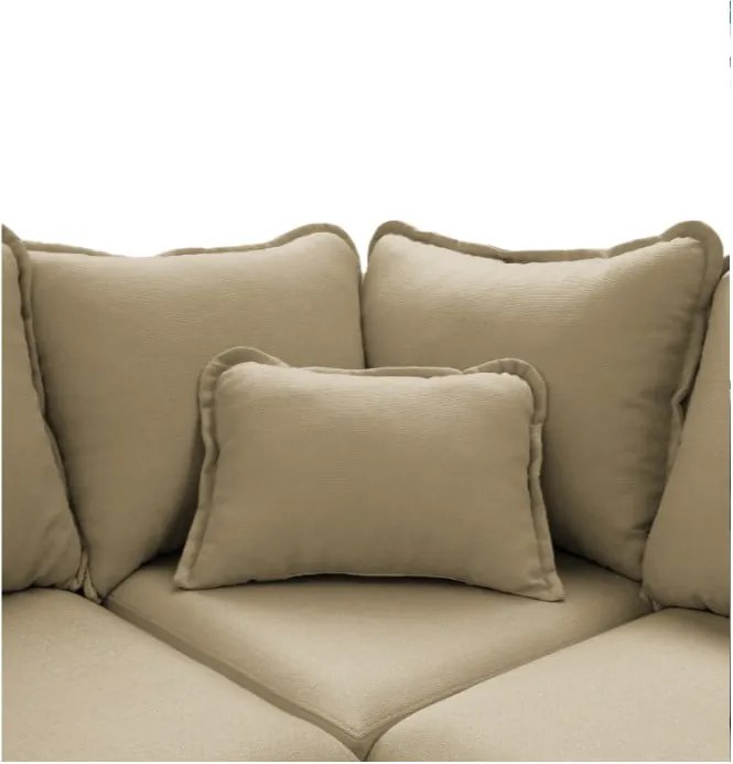 Бежов ъглов диван (десен ъгъл) Beata - Ropez