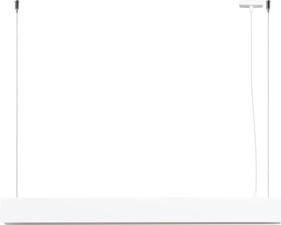 Бяло метално LED висящо осветително тяло Nebula – Sollux