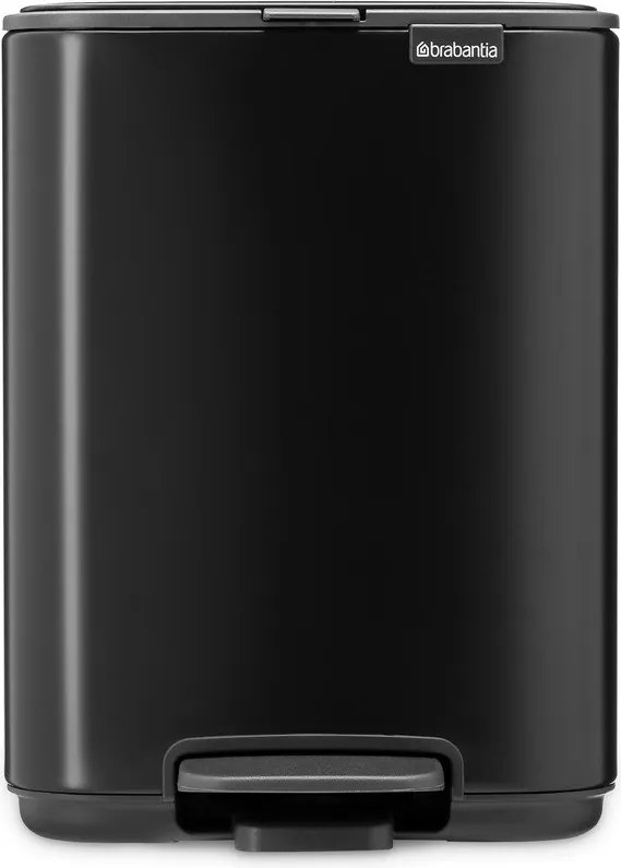 Матово черно стоманено кошче за боклук с педал 4 l Bo – Brabantia