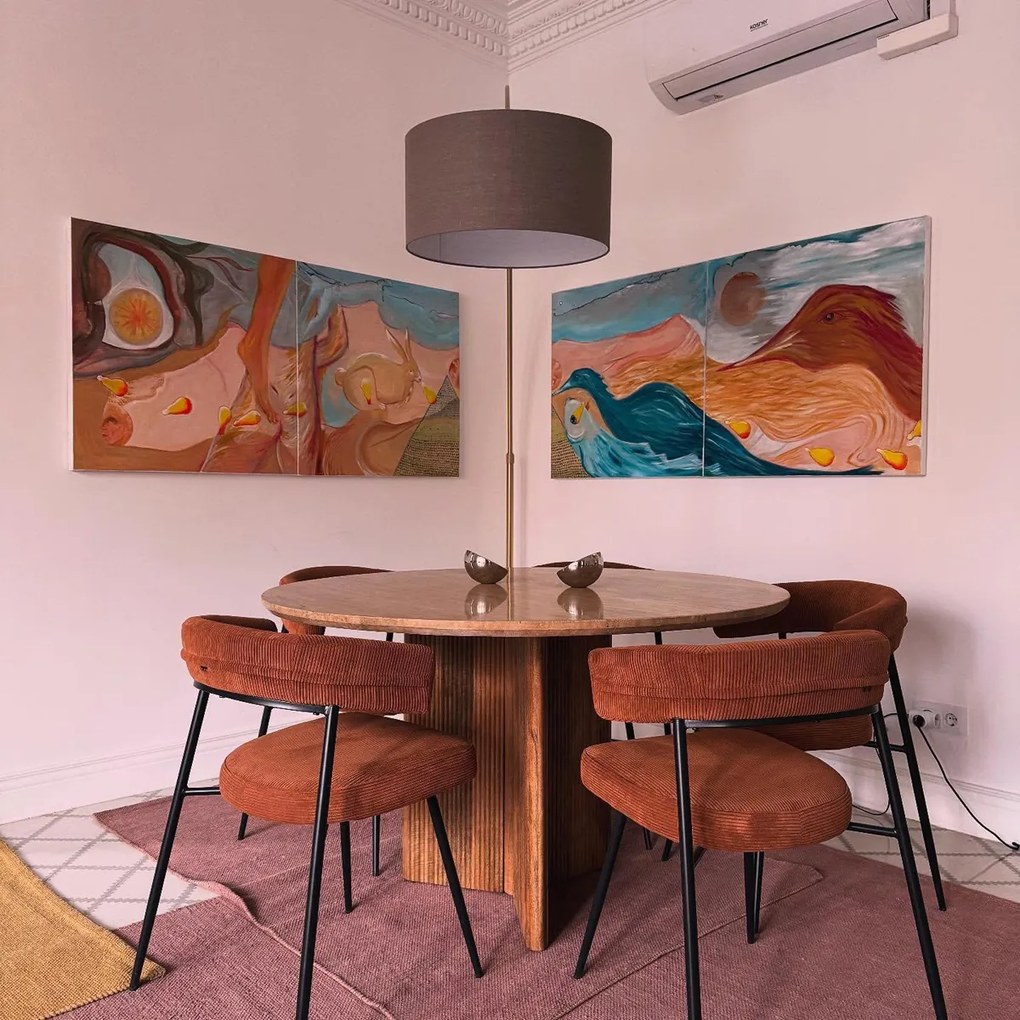 Аркова лампа месинг с бяла мраморна основа регулируема - XXL