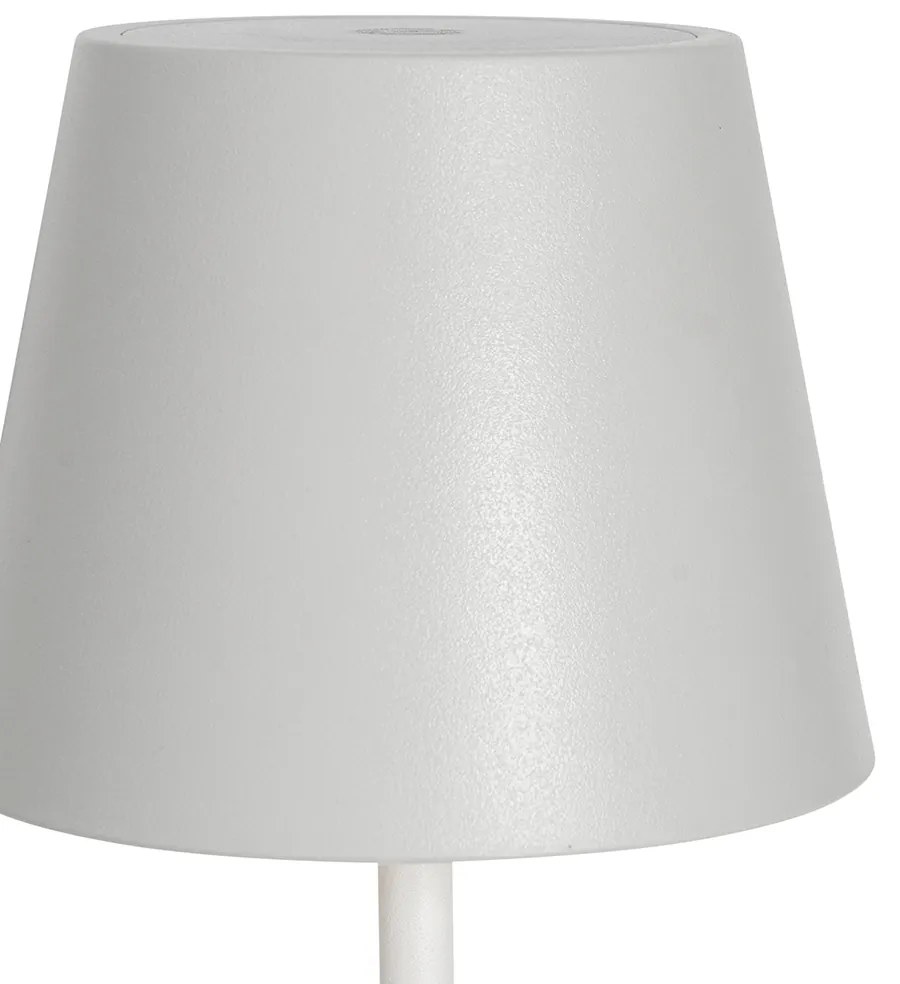 Комплект от 2 настолни лампи бели с димер и презареждащи се - Murdock