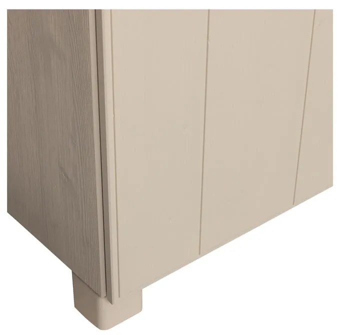 Кремав гардероб от бор 110x200 cm Noah - WOOOD