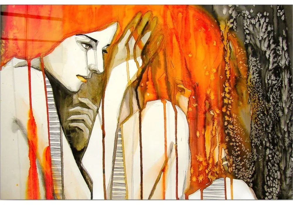 Картина върху стъкло 100x70 cm - Wallity