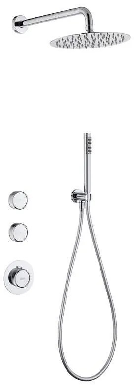 Смесител за вграждане за душ, 634503C CATARINE CHROME, Inter Ceramic