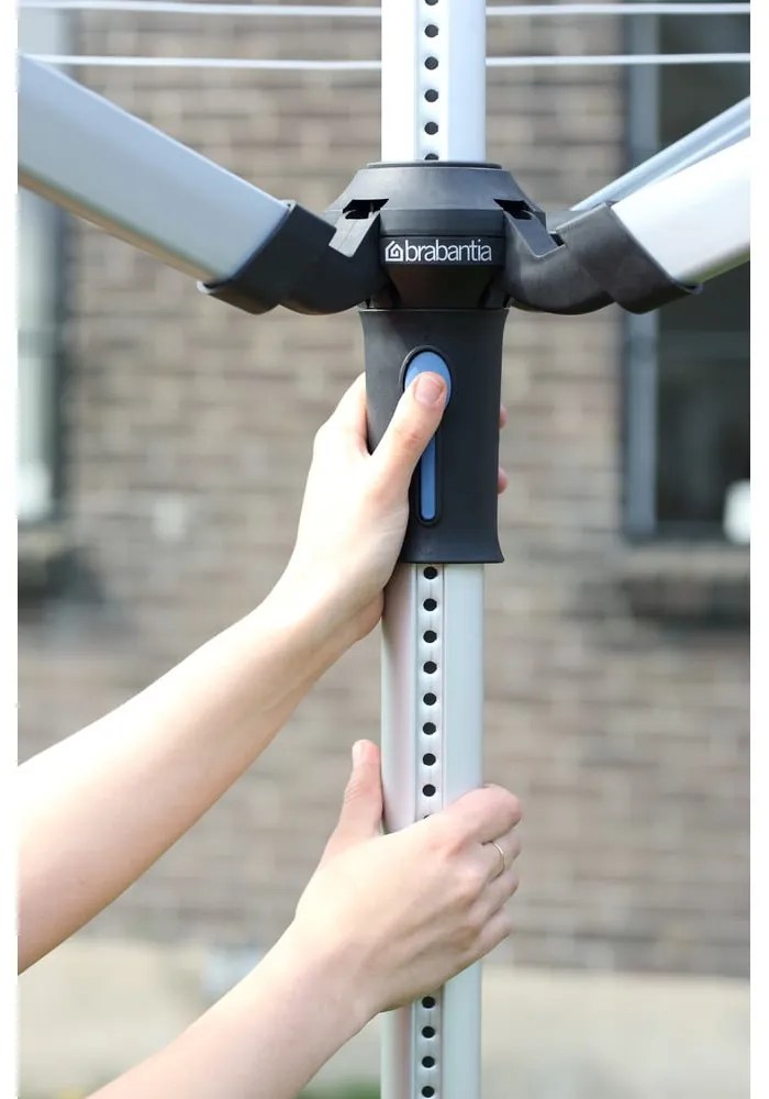 Градинска сушилня за дрехи в сребрист цвят 60 m Lift-o-Matic Advance – Brabantia