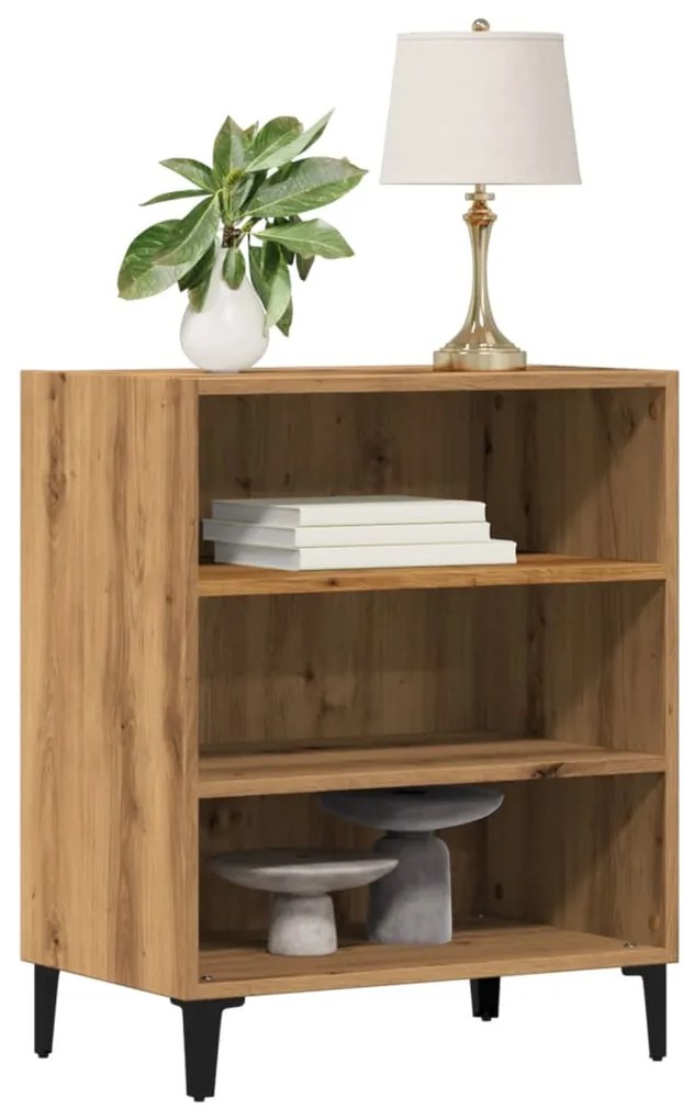 856475 vidaXL Сайдборд, дъб артизан, 57x35x75 см, инженерно дърво