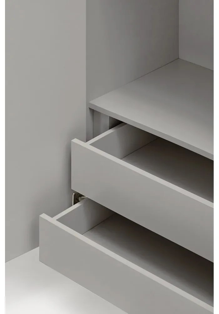 Сив висок скрин 97x130 cm Sierra – Teulat