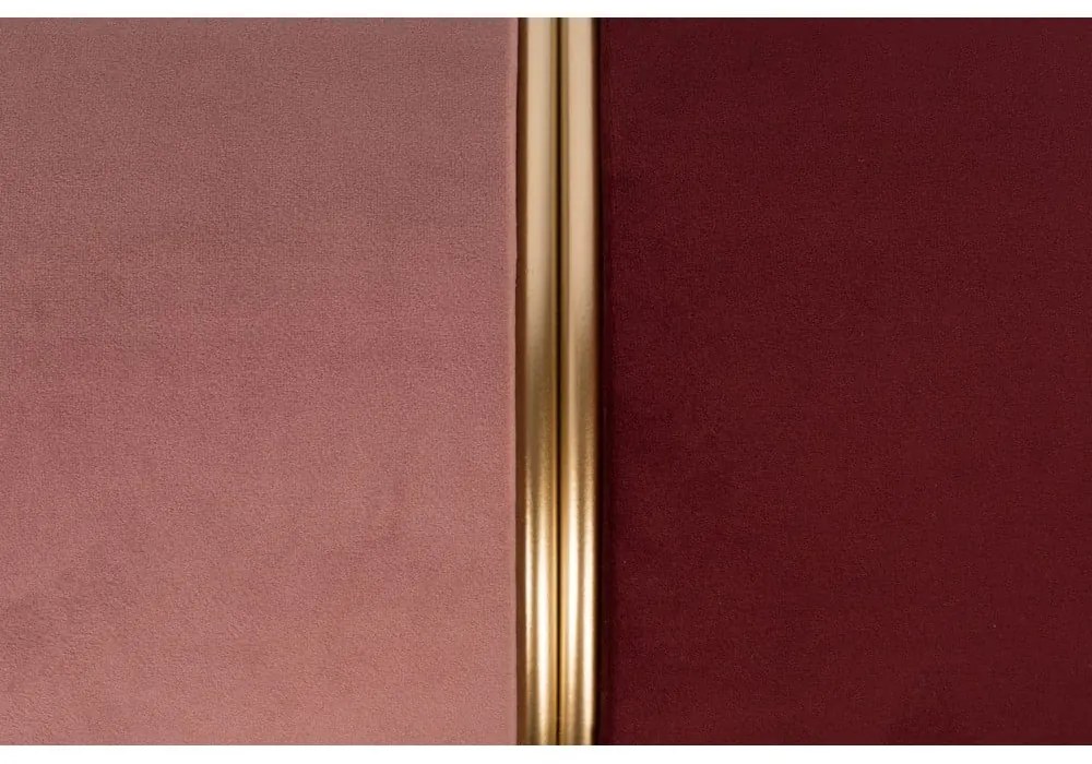 Червено-розова кадифена табуретка Bubbly – White Label