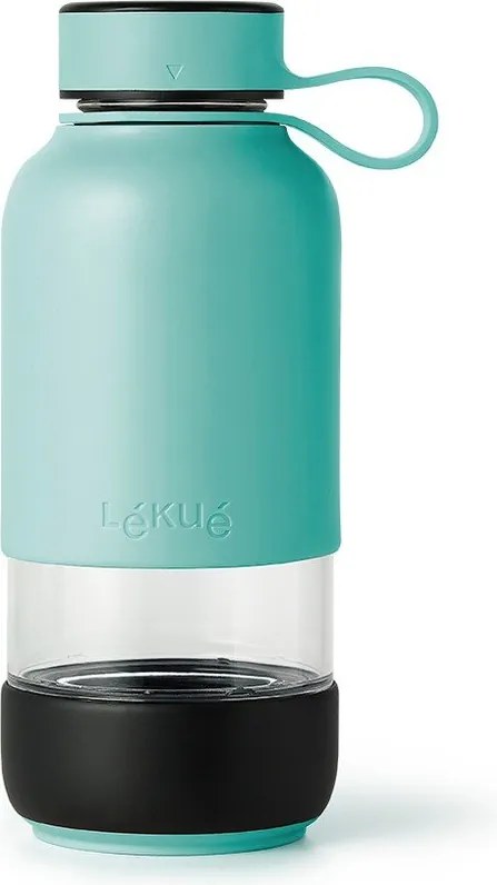 Тюркоазена бутилка за пътуване стъклена бутилка 500 ml To Go – Lékué