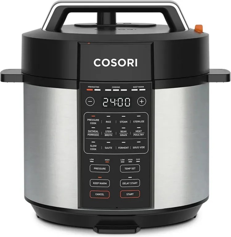 Мултикукър за готвене под налягане Cosori CMC-CO601-SEU, 1100 W, 5.7 л, 80 kPa, 9 програми, Таймер, Черен