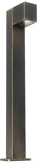 Индустриална подова лампа за външен монтаж антично злато 65 см IP44 - Baleno