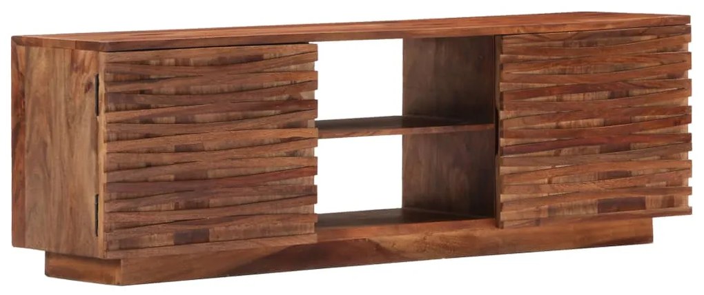 247701 vidaXL ТВ шкаф, 120x30x40 cм, акациево дърво масив