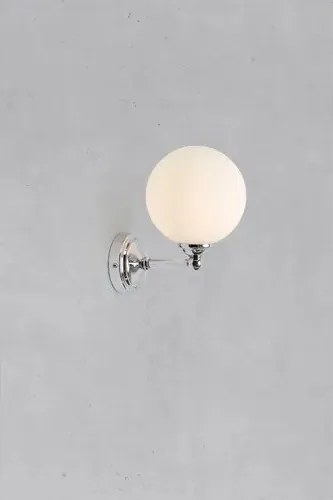 Бяла/сребриста стенна лампа Tropea – Markslöjd