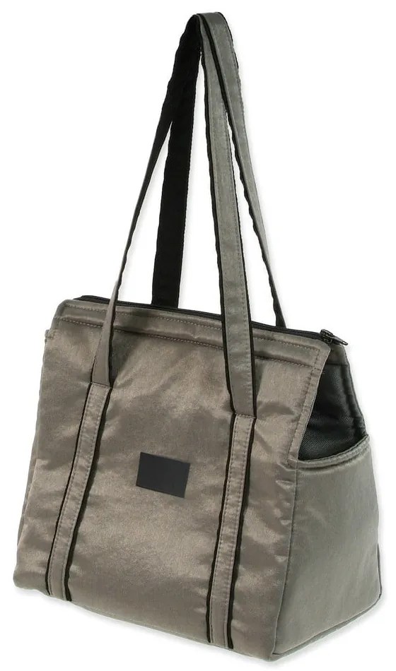 Чанта за транспортиране за куче в сребрист цвят Dog Fantasy Platinum – Plaček Pet Products