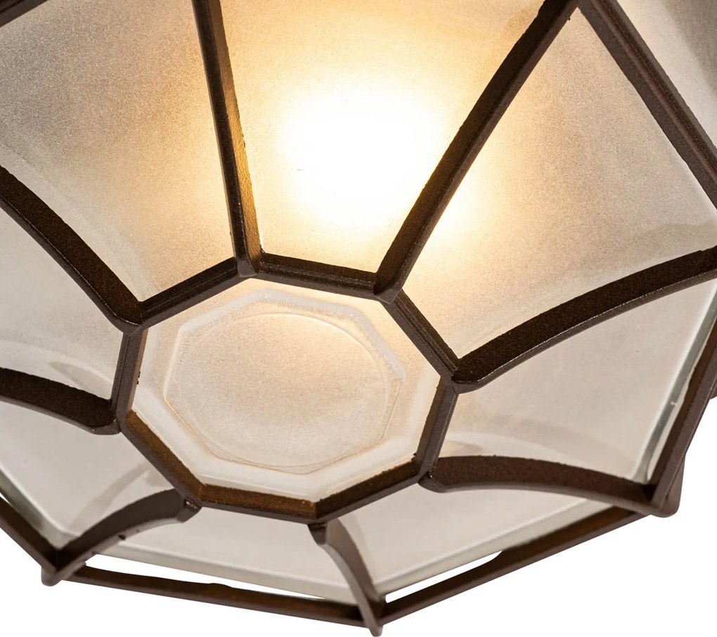 Рустикална таванна лампа ръждивокафява 26.5 IP44 - Bri