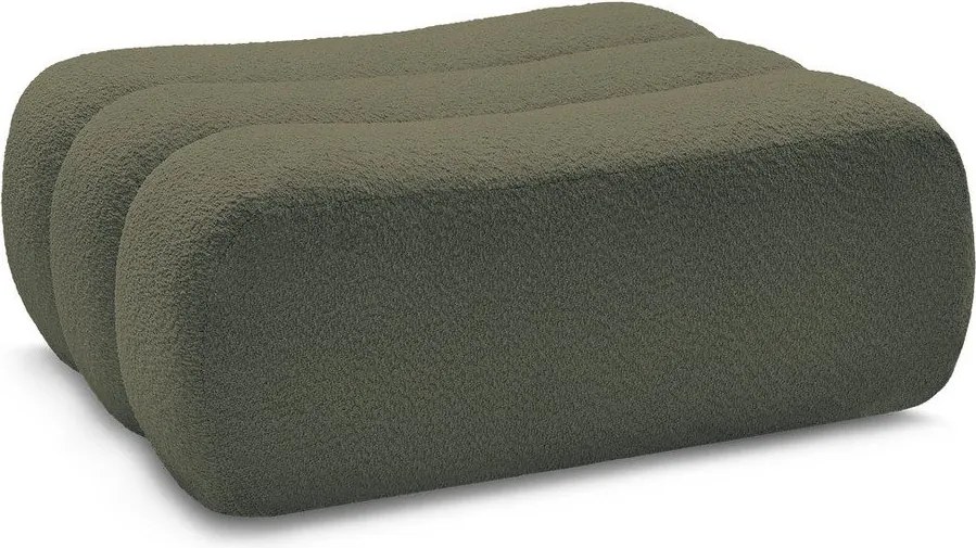 Зелена табуретка от прежда с примки от букле Azra – Bobochic Paris